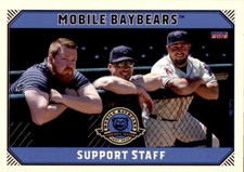 2019 Mobile BayBears Choice #29 Matt Morrell Trainer Jon Hill Dylan Mazzo Card