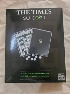 The Times Su Doku Game, Puzzle Hasbro 1 - 2 Players with Gameboard 100 Puzzles - Picture 1 of 4