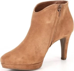 Paul Green Elle Bootie Tan Suede UK 6.5 US 9 New $449 - Picture 1 of 12