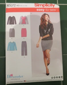 Simplicity Sewing Pattern K1072 Skirt, Top, Trousers Size US8-16 - uncut - Picture 1 of 2