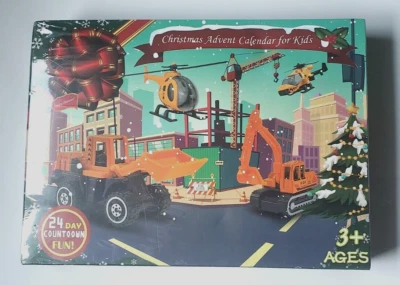 Construction Engineering Vehicle Advent Calendar Christmas 24  Pieces - Image 1 of 4