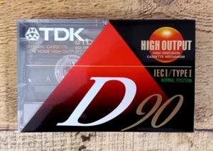 NEW / SEALED TDK High Output D90 IECI/Type I 1 Blank Audio Cassette Tape - Picture 1 of 5