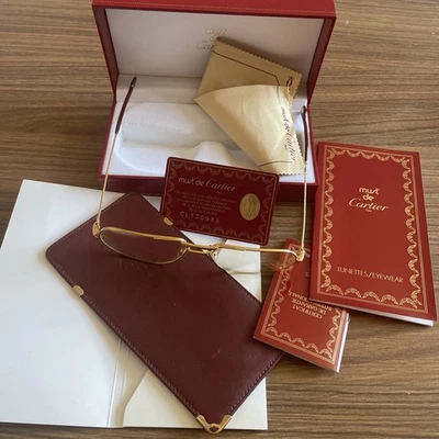 Auth. Used Cartier Vintage Must Vendome Sunglasses 140-59-48-14 - Image 1 of 4