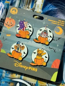 2025 Disney Parks Winnie The Pooh Halloween Pin Set Piglet Eeyore Tigger Costume - Picture 1 of 1