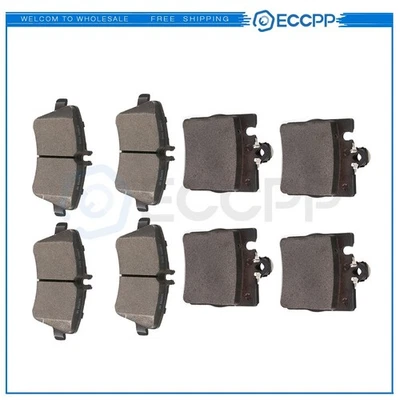 Pastillas de freno delanteras traseras metálicas para Mercedes-Benz C230 C240 C280 C320 C350 CLK350 Foto 1 de 4