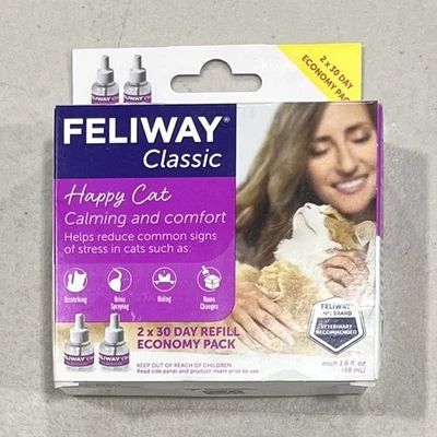 Feliway Classic Happy Cat Calmante Difusor Repuesto, Paquete de 2 Foto 1 de 2