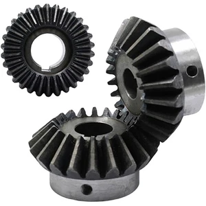Kegelrad 2/2,5/3/4 Modulus 20T/30T Zahn 1:1 Ratio Bohrung mit Keilnut 45# Stahl - Picture 1 of 8