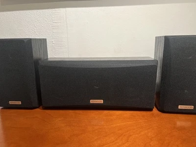 KENWOOD KS-706HT Surround Pair Speakers & Center Speaker Lot/Set of 3 - Image 1 of 4
