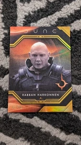 2024 Topps Chrome Dune Rabban Harkonnen Batista Gold /50 AD-7B Adversaries - Bild 1 von 2