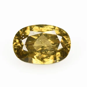 3.13 Ct Terrific Oval 8.9 x 6.1 MM 100% Natural Golden Yellow Cambodia Zircon !! - Picture 1 of 5