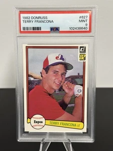1982 DONRUSS #627 TERRY FRANCONA RC EXPOS PSA 9 - Picture 1 of 2