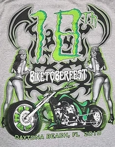 Biketoberfest 2010 Grafik T-Shirt Motorrad Biker Kurzarm Herren 2XL Tee - Bild 1 von 5