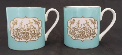 Fortnum & Mason St. James Chinoiserie Coffee Tea Mugs Set of 2 Fine Bone China - Image 1 of 4