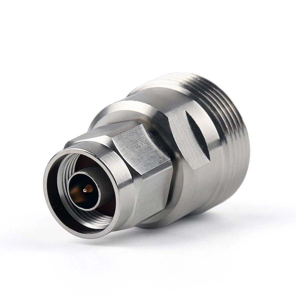 2Pcs Adapter 7/16 DIN Female Jack To N Plug Male RF Connector Straight M/F - Image 1 of 1