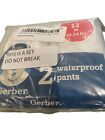Gerber waterproof pants diaper covers cloth diapers 12mths NOS Vintage Pkg Of 2
