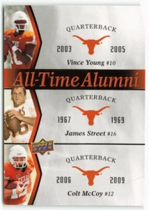 Street - Colt McCoy - Vince Young Upper Deck University of Texas Alumni 2011 - Imagen 1 de 2