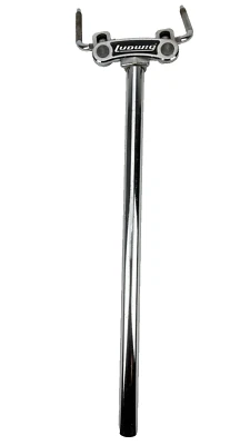 Vintage 1970's Ludwig No. 781-2 Chrome Long Post Double Tom Tom Mount - Image 1 of 4