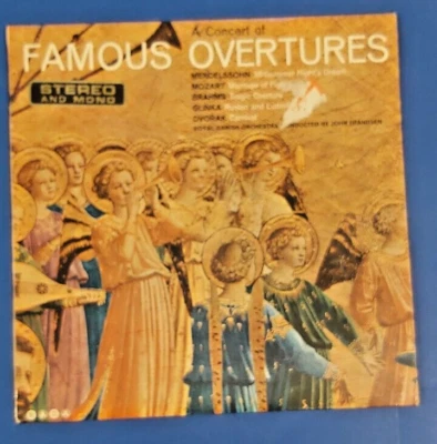 A Concert of Famous Overtures. 12'' 33 rpm vinyl record stereo & mono - Image 1 of 4