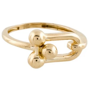 14kYellow Gold Link Statment Staking stackable Acent Ring - Picture 1 of 4