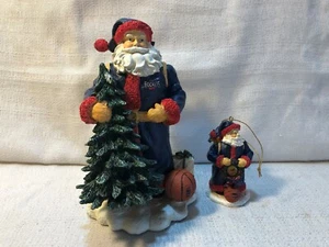 2 Houston Rockets Basketball Memory Company NBA Santa Claus + Christmas Ornament - Picture 1 of 11