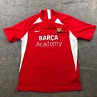 FC Barcelona Jersey Womens Large Red Barca Academy Nashville Tennessee Nike a7*