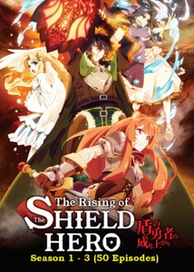 DVD Rising Of The Shield Hero Complete Season 1 2 3 Epi 1-50 End English Dubbed - Picture 1 of 3