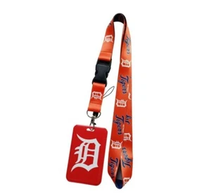 Detroit Tigers MLB Lanyard Keychain AND ID Tag Badge Holder Fan Gift - Picture 1 of 1