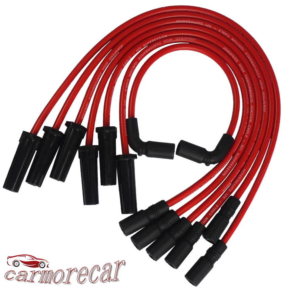 New SPARK PLUG WIRES SILICONE FOR 1999-2007 SILVERADO 1500 SIERRA 1500 4.3L - Image 1 of 4