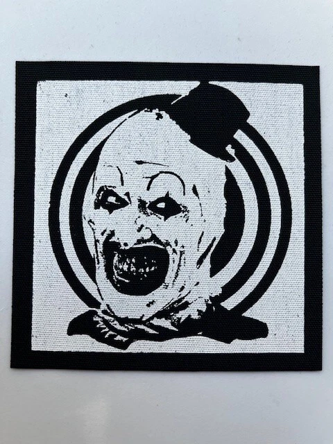 Terrifier Art The Clown Cloth Patch Sew On Badge Horror Movie 4" X 4" (CP375) - Image 1 of 1