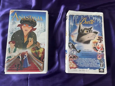 2 VHS MOVIES BALTO (KEVIN BACON BRIDGET FONDA) & ANASTASIA (MEG RYAN, J. CUSACK) Foto 1 de 4