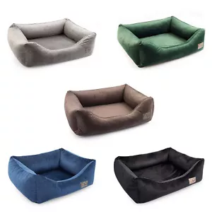 Hundebett Kunstleder Hundesofa Hundedecke Katzenbett Hundeliege Tierbett M - XXL - Bild 1 von 46