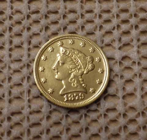 1879 U.S. $2.50 Liberty Gold Coin Cover