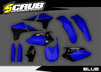 Yamaha YZ450F 2010 2011 2012 2013 Plastic kit + fork guards + shock flap - Image 1 of 4