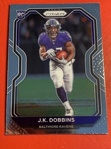 J.K Dobbins - 2020 Panini Prizm - Base Rookie Card - RC - Ravens - No.379 - Picture 1 of 3
