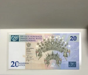 Poland 20 Zlotych 2017 Commemorative P 191 UNC W/Folder NR - Picture 1 of 3