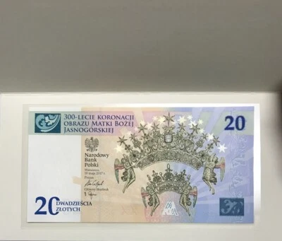 Poland 20 Zlotych 2017 Commemorative P 191 UNC W/Folder - Image 1 of 3