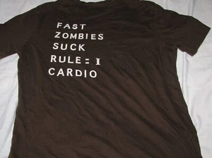 T-Shirt Zombieland Rule 1 Mens Zombie Size XS Boys XXL Tee Shirt Brown Merona - Picture 1 of 7