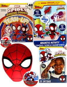 6pc Spidey & His Amazing Friends Activity Tin with DSE Activity Bonus for Kids - Picture 1 of 5
