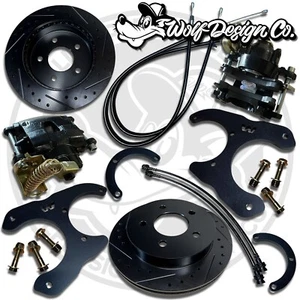1971-1987 C10 & Blazer Rear Disc Brake Conversion W/ E-Brake Midnight Black Kit - Picture 1 of 17
