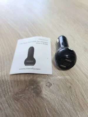 Cargador DC para coche Macally 17w USB de doble puerto Foto 1 de 3