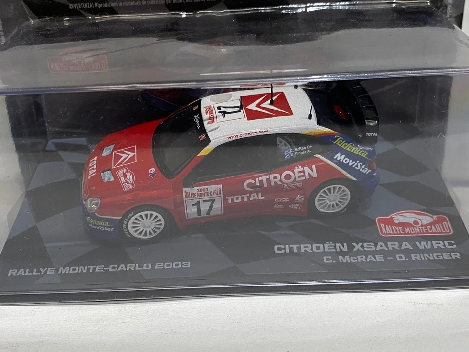 Citroen Xsara WRC Colin McRae 2003 Rally Montecarlo 1:43 Ixo Altaya Diecast - Imagen 1 de 1