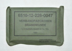 German Army Military BURN FIRST AID Pack against burning - Picture 1 of 2