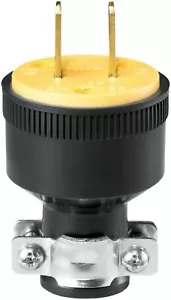 NUOVO Eaton Vinile Corazzato Polarizzato Presa Elettrica Spina 2 Poli 2 Fili 15A 125V - Foto 1 di 1