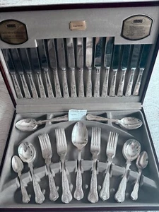 Viners Guild King Royal 58-Piece Silver Plated Canteen Serves 8 – Boxed Set - Picture 1 of 7