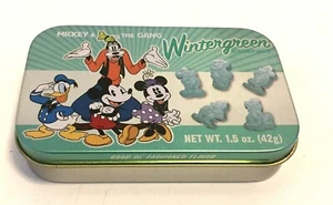 Disney Theme Parks Mickey & The Gang Wintergreen Mint Collectible EMPTY  Tin  - Picture 1 of 6