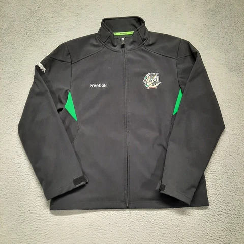 Reebok Fighting Sioux North Dakota UND Jacket Windbreaker Men's Small Full Zip Cover