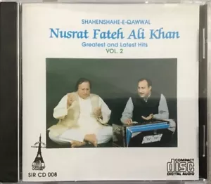 Greatest & Latest Hits Vol 2 By Nusrat Fateh Ali Khan - RARE SIROCCO Qawwali CD - Imagen 1 de 2