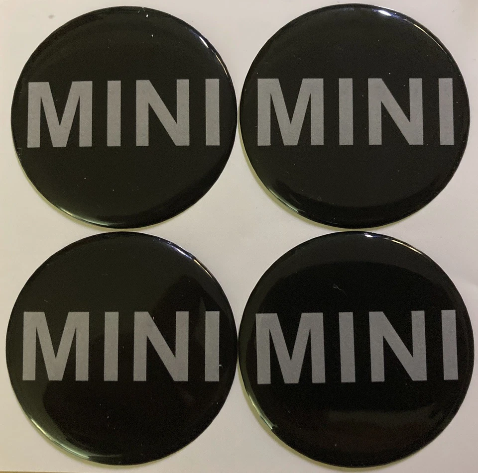 4 Coprimozzo Adesivi Per Mini One Cooper Countryman Borchie Cerchi Lega 50 mm - Immagine 1 di 1