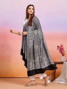 Womens Winter Warm Knitted Handmade CASHMERE Scarf Scarves Printed Wool Scarves - Picture 1 of 5