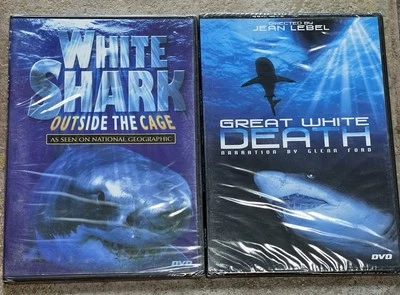 2 (TWO) White Shark Outside The Cage & Great White Death  DVDs Slim Case NEW - Image 1 of 3